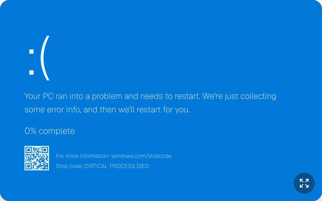 Fake Blue Screen (BSOD) preview